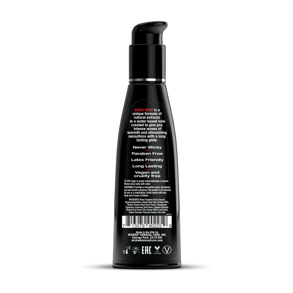 Wicked Aqua Heat Warming Water Based Lubricant 120ml 4 Ounce > Lube > Water Based