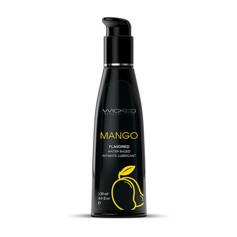 Wicked Aqua Mango Lubricant 120 ml - Mango Flavored Water Based ... No Colour Selected Flavoured Lube