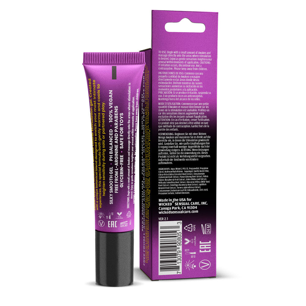 Wicked Awaken Stimulating Gel – Botanical Extracts, 8.6ml Tube Gel > Essentials > Womens Enhancers