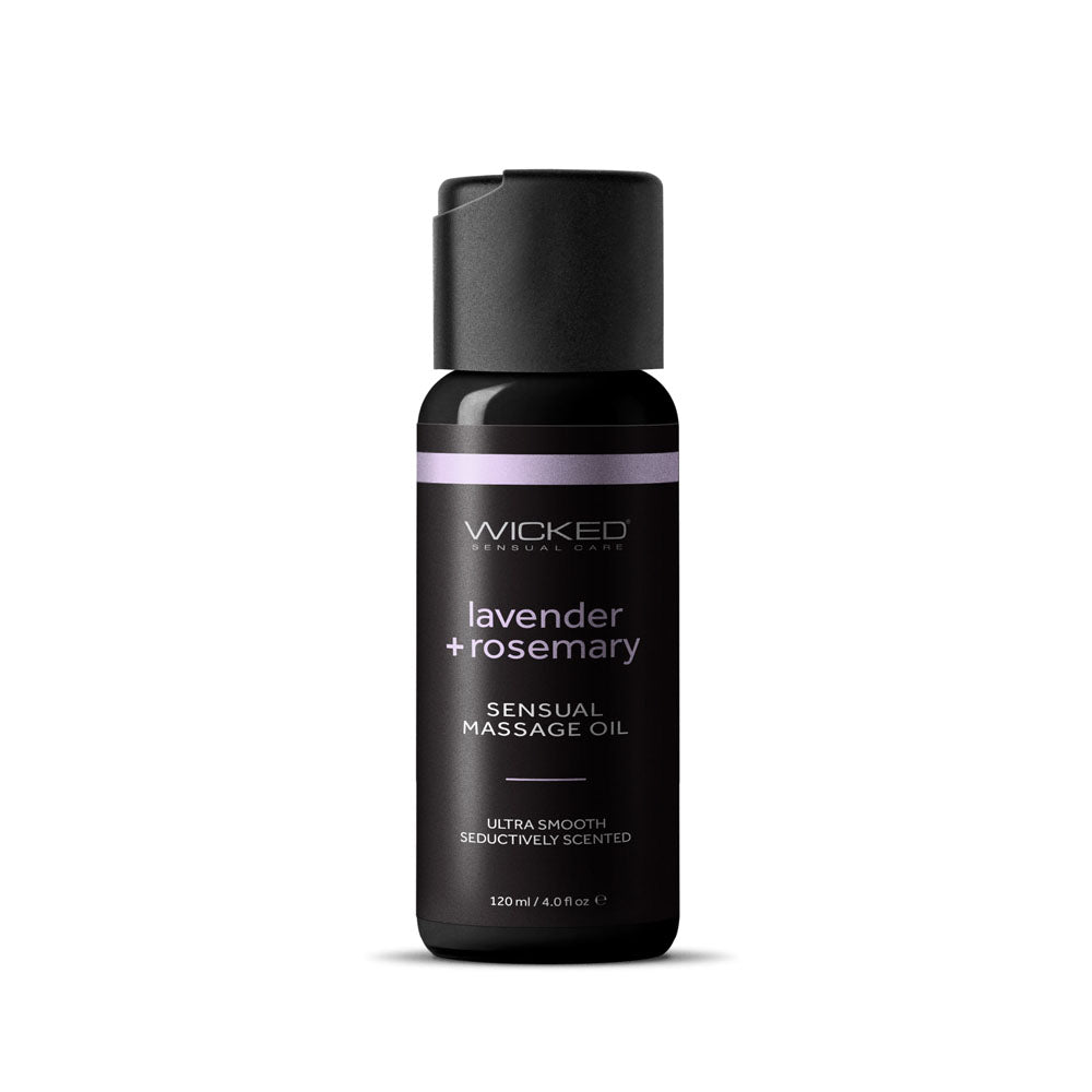 Wicked Sensual Massage Oil 120 ml - Lavender and Rosemary Scented Default Title LOTIONS & LUBES