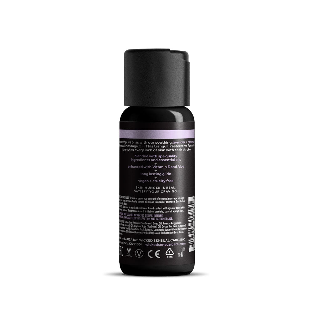 Wicked Sensual Massage Oil 120 ml - Lavender and Rosemary Scented LOTIONS & LUBES