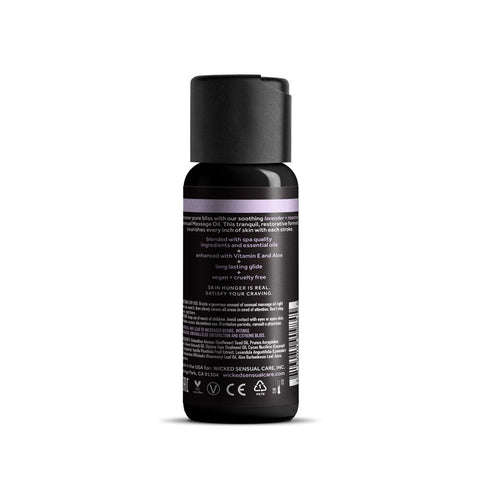 Wicked Sensual Massage Oil 120 ml - Lavender and Rosemary Scented Massage Oil