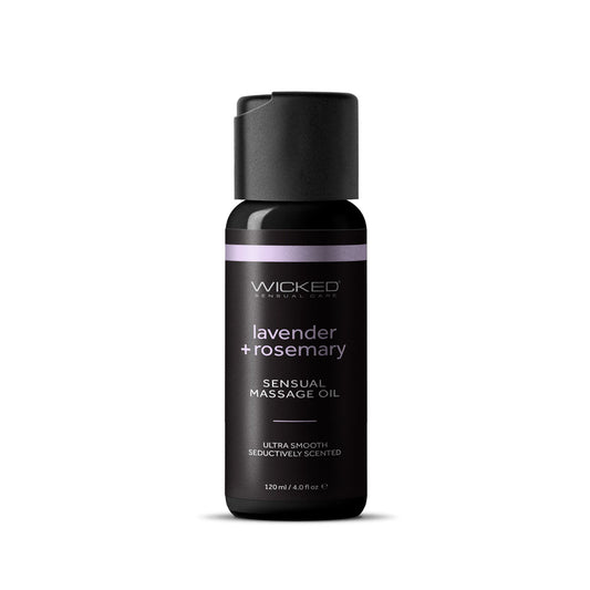 Wicked Sensual Massage Oil 120 ml - Lavender and Rosemary Scented Default Title LOTIONS & LUBES