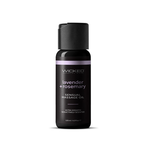 Wicked Sensual Massage Oil 120 ml - Lavender and Rosemary Scented Default Title Massage Oil