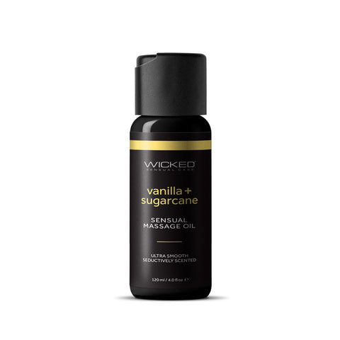 Wicked Sensual Massage Oil 120 ml - Vanilla and Sugarcane Scented Default Title Massage Oil