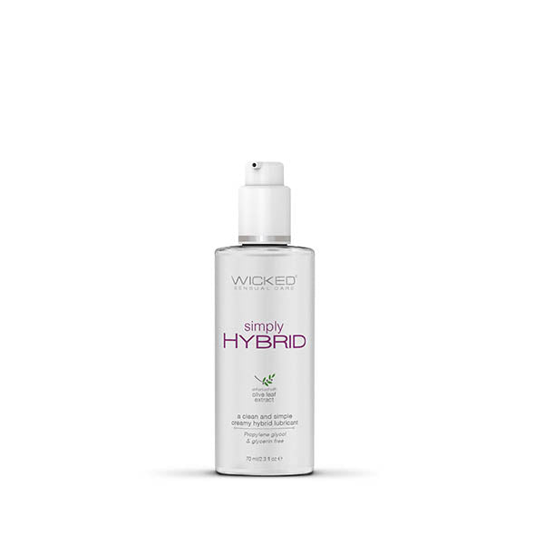 Wicked Simply Hybrid Lubricant 70ml Water & Silicone Blend White > Lube > Hybrid