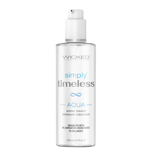 Wicked Simply Timeless Aqua 120 ml Water Based Lubricant White LOTIONS & LUBES