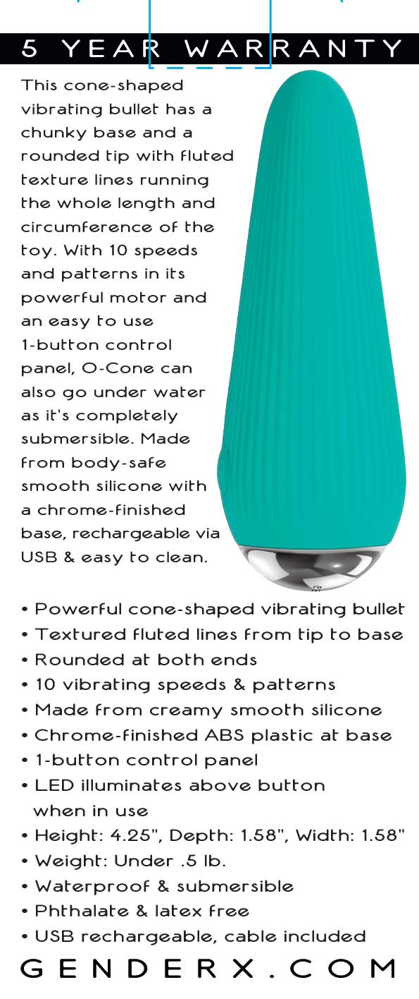 Gender X O-CONE - Bullet 10.8 cm Waterproof Vibrator BULLETS