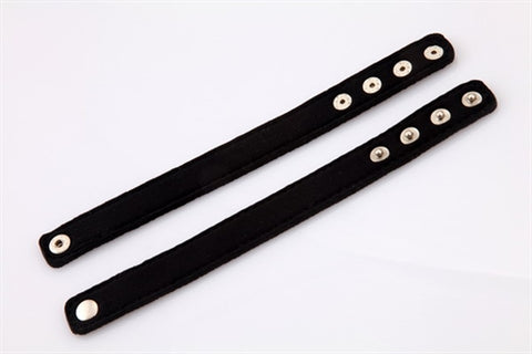 Neoprene Snap Cockrings Black COCK RING Set