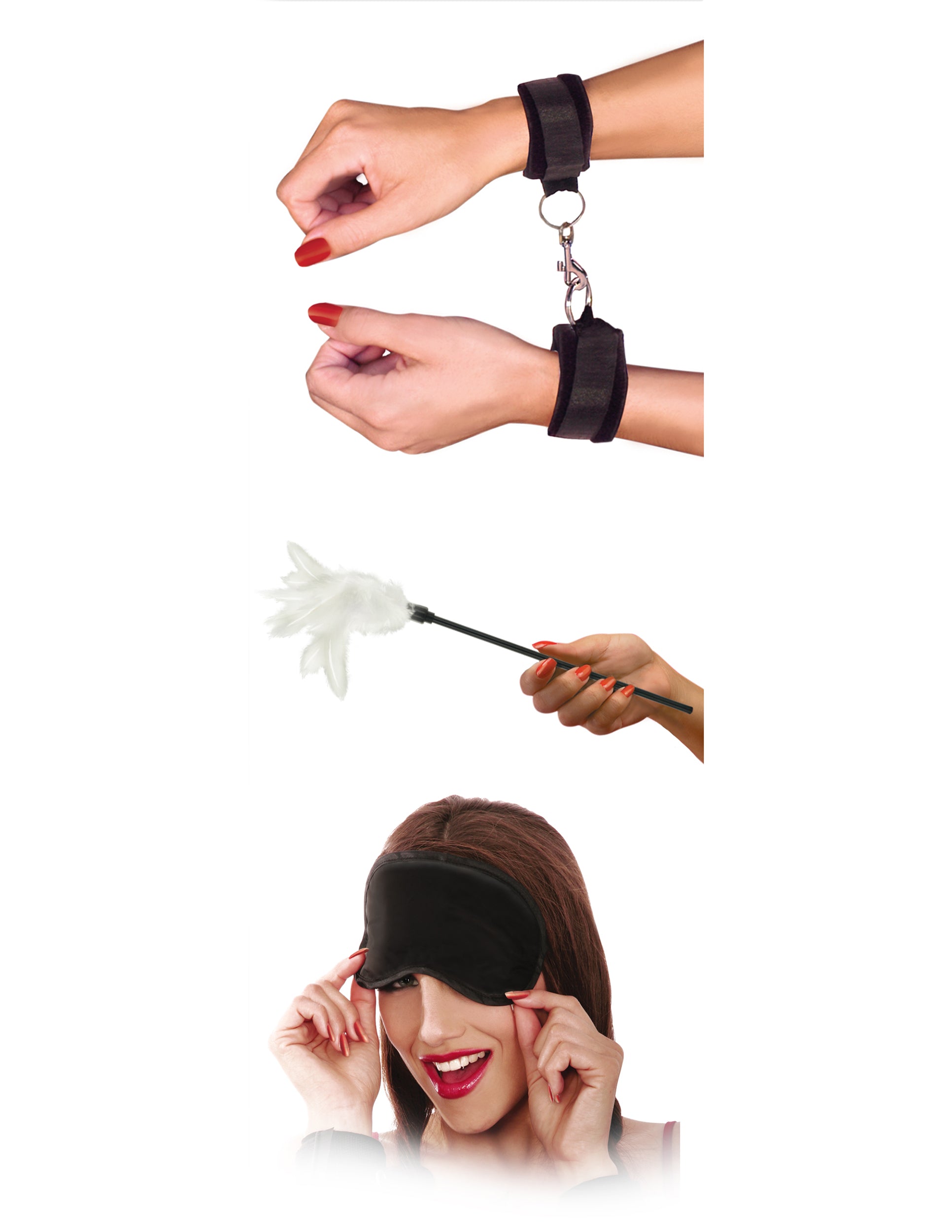 Fetish Fantasy Series Sensual Seduction Kit Three Piece Set > Bondage Gear > Restraints