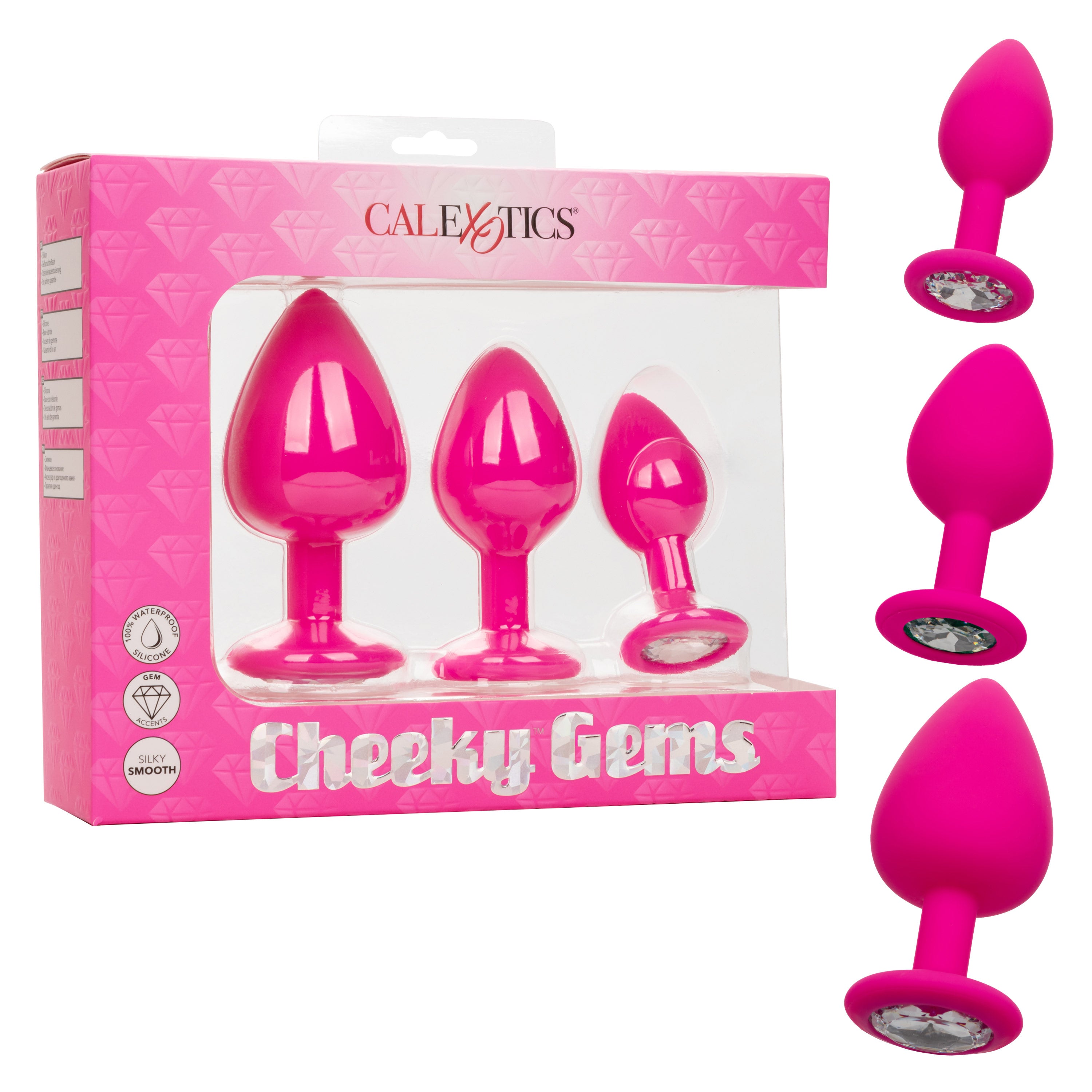 Cheeky Gems – Anal Training Kit with Three Graduated Anal Plugs > Anal Range > Butt Plug Kits