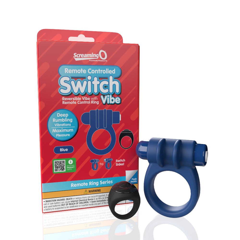 Remote Control Switch Vibe (Blue) – Rechargeable Waterproof Vibrating Cock Ring > Cock Ring > Vibrating
