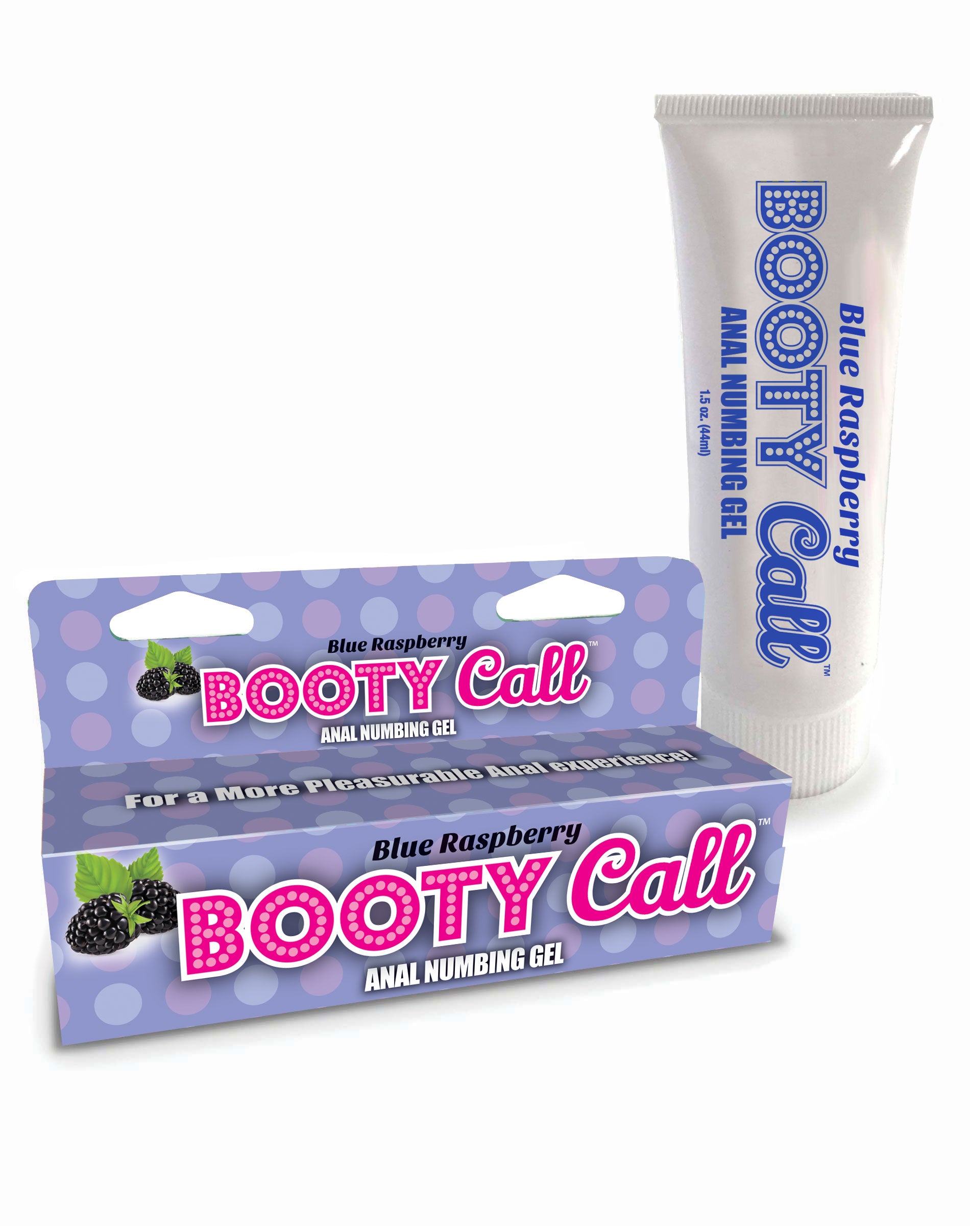 Booty Call Blue Raspberry Flavored Anal Numbing Gel – 44 ml Gel > Lube > Anal