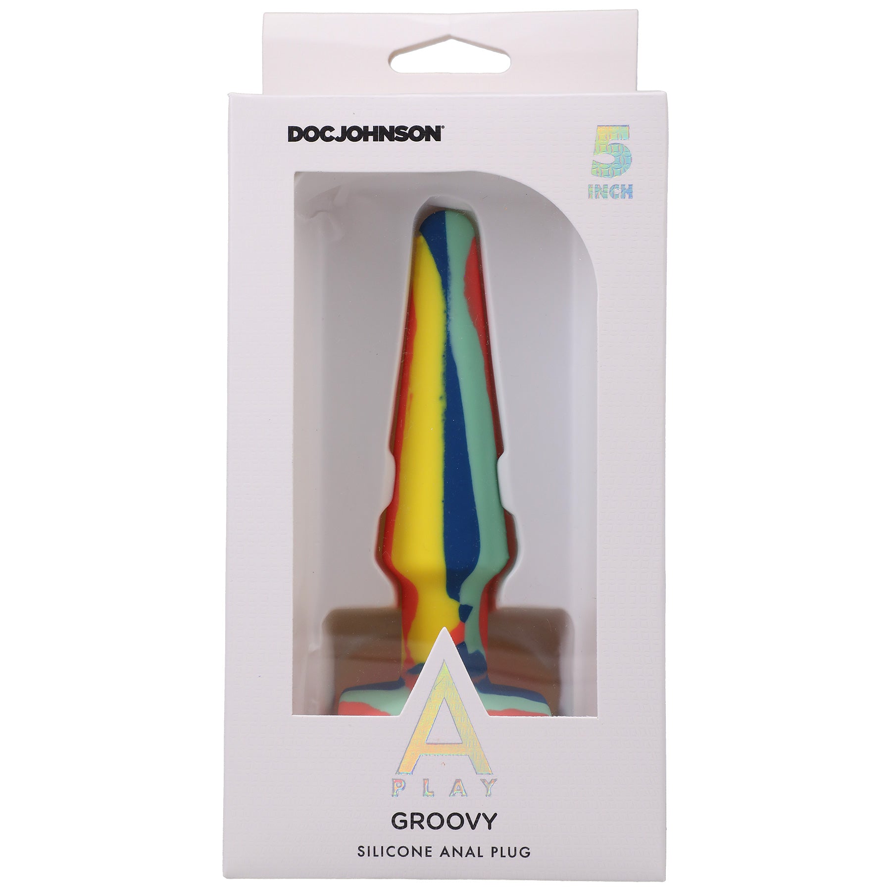 Groovy Silicone Anal Plug 5 Inch Sunrise Multi Colored > Anal Range > Butt Plugs