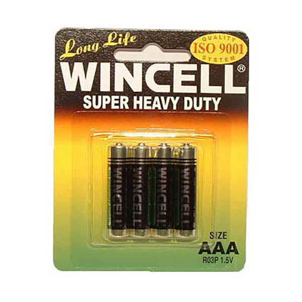 Wincell AAA Super Heavy Duty Batteries 4 Pack – Long Life Batteries Default Title BATTERIES