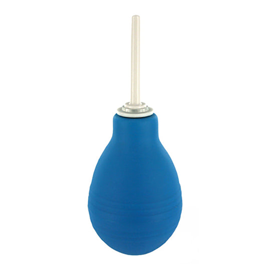 Bulb Anal Clean Enema Blue 4.25 Inch Travel Size Douches