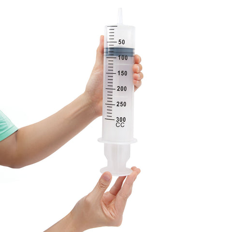 AquaClean 300ml Enema Syringe with 150ml Travel Douche Included Douches