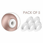 Satisfyer Pro Deluxe Climax Heads - 5 Silicone Replacement Heads > Sex Toys > Replacement Parts