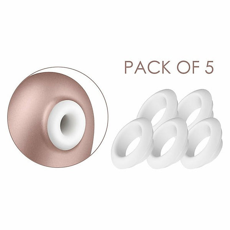 Satisfyer Pro Deluxe Climax Heads - 5 Silicone Replacement Heads > Sex Toys > Replacement Parts