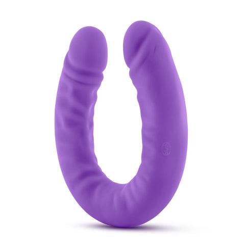 Ruse Silicone Slim 18in Purple Double Dong Dildo 1.5in Wide > Dildos > Double Dildos