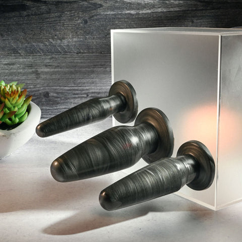 Anal Rockets Trainer Set - 3 Piece Galaxy PVC Plugs > Anal Range > Butt Plug Kits