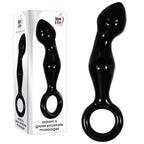 Adam & Eve Glass Prostate Massager – 16.6 cm Elegant Glass Prostate Massager Black > Anal Range > Prostate Plugs