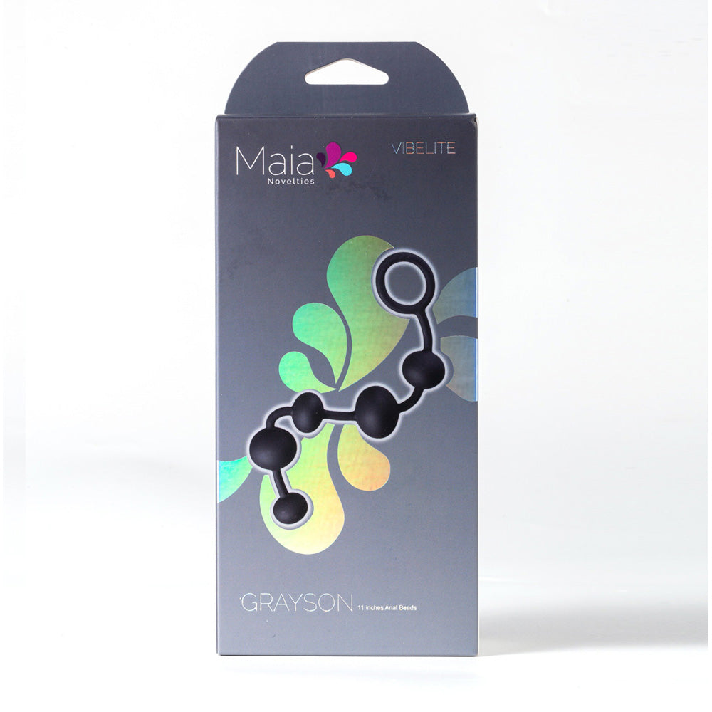 Maia Grayson (Gray) – Waterproof 16.5 cm Medical Grade Anal Beads > Anal Range > Anal Beads