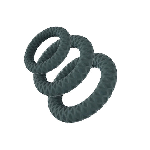Maia ONYX 3-Piece Penis Ring Set Multi-Sizes Available COCK RING Set