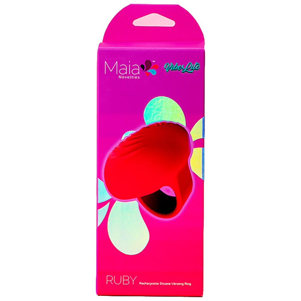 Maia Ruby – USB Rechargeable Waterproof Finger Stimulator Finger Stimulator