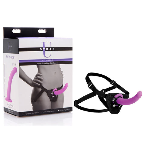 XR Navigator Strap On Adjustable Harness With G Spot Dildo 7" Inches > Dildos > Strap On Harnesses