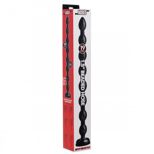 Hosed 19 Inch Beaded Anal Snake Black > Anal Range > Anal Beads