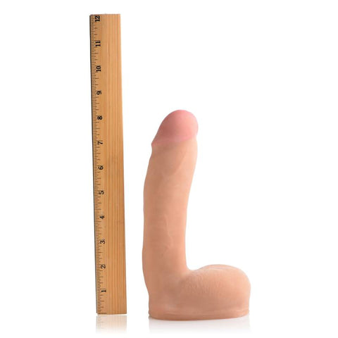 8in Dual Density Squirting Dildo w Balls Reservoir - Realistic Feel Dongs Squirting
