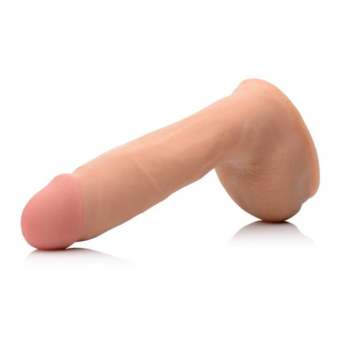 8in Dual Density Squirting Dildo w Balls Reservoir - Realistic Feel Dongs Squirting