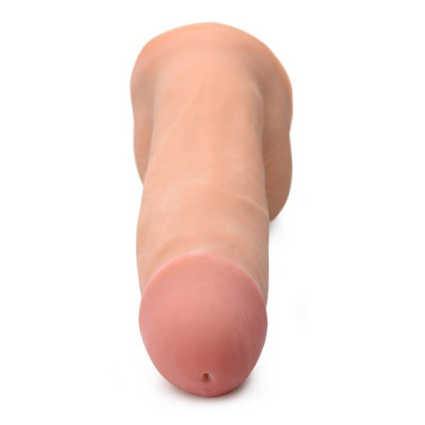 8in Dual Density Squirting Dildo w Balls Reservoir - Realistic Feel Dongs Squirting