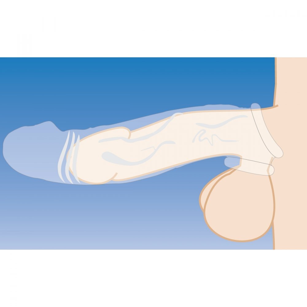 Size Matters 2 Inch Clear Penis Extender Sleeve > Sex Toys For Men > Penis Sleeves