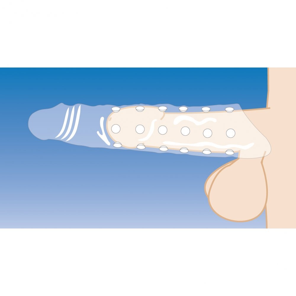 Size Matters 3 Inch Clear Penis Extender Sleeve > Sex Toys For Men > Penis Sleeves