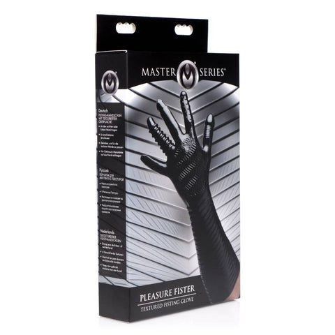 Pleasure Fister Textured Fisting Glove for Enhanced Intimacy and Exploration Black BONDAGE-TOYS