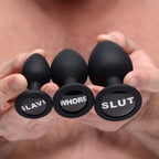 Dirty Words Anal Plug Set – Premium Silicone Training Butt Plug Set > Anal Range > Butt Plug Kits