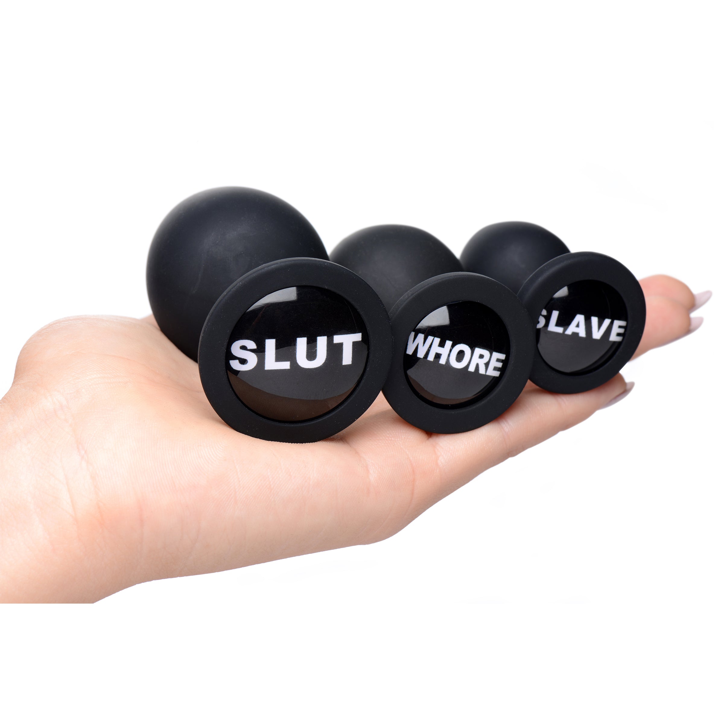 Dirty Words Anal Plug Set – Premium Silicone Training Butt Plug Set > Anal Range > Butt Plug Kits