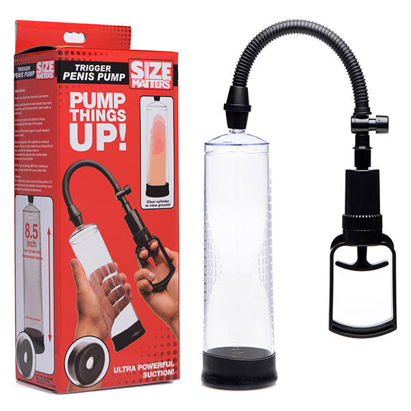 Size Matters Trigger (Clear) – Penis Pump 8.5 Inch Default Title > Pumps > Penis Pumps Main image