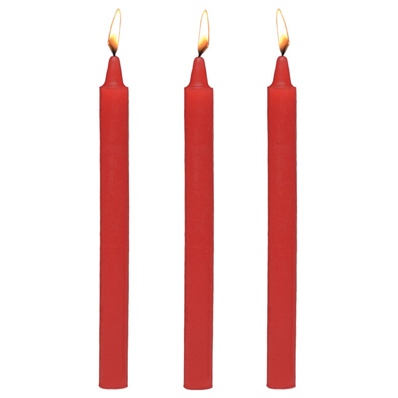 Fetish Drip Candles 3 Pack Red for Sensation Play Drip Candles