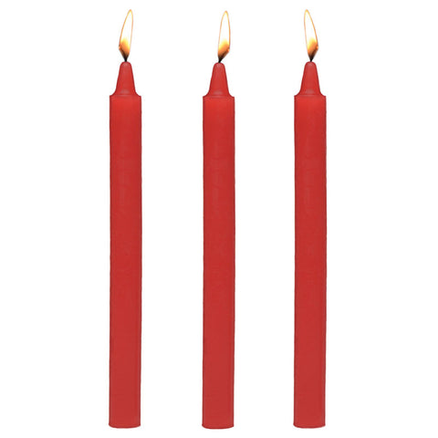 Fetish Drip Candles 3 Pack Red for Sensation Play Drip Candles