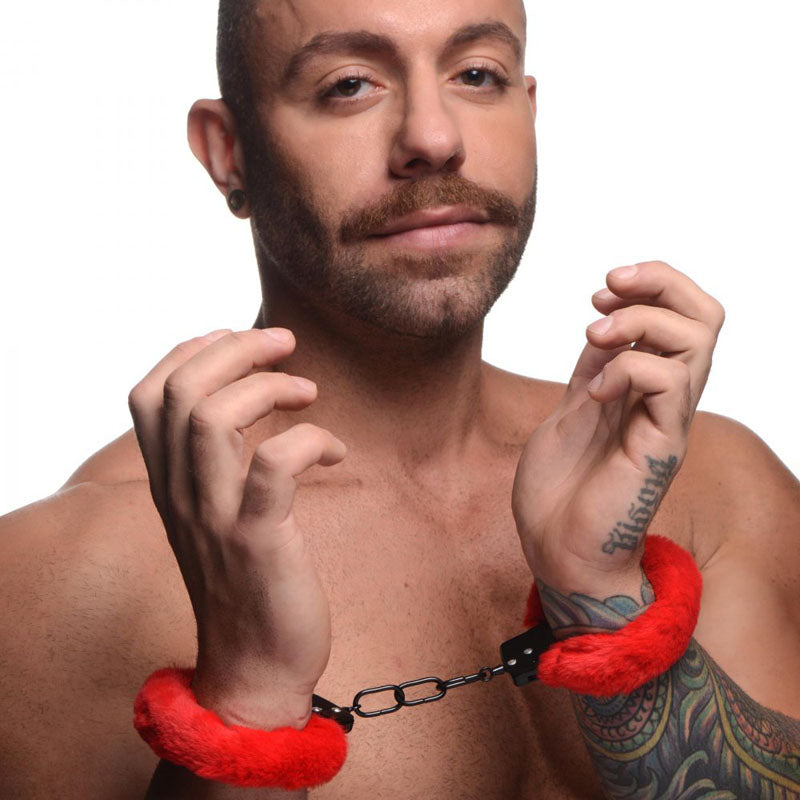 Master Series Cuffed in Fur Fluffy Handcuffs for Sensual Bondage Fun > Bondage Gear > Restraints