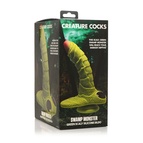 Creature Cocks Swamp Monster 7 Inch Fantasy Dong Silicone Dildo Fantasy Dongs