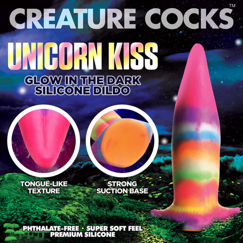 Creature Cocks Unicorn Kiss Silicone Dildo 7.5 Inch Fantasy Dong Fantasy Dongs