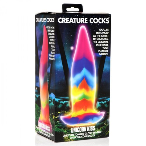 Creature Cocks Unicorn Kiss Silicone Dildo 7.5 Inch Fantasy Dong Coloured Fantasy Dongs