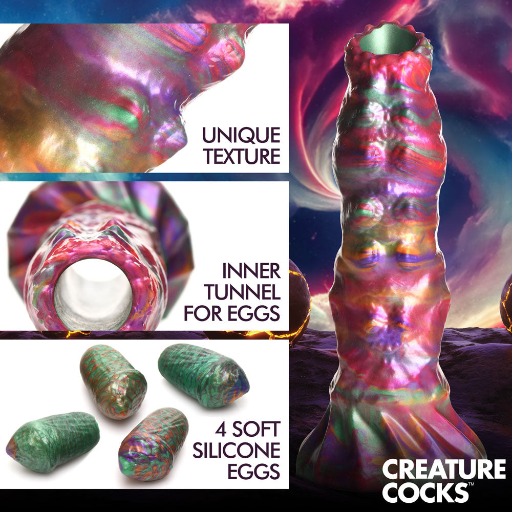 Larva Silicone Ovipositor Dildo with Eggs Fantasy Dongs