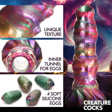Larva Silicone Ovipositor Dildo with Eggs Fantasy Dongs