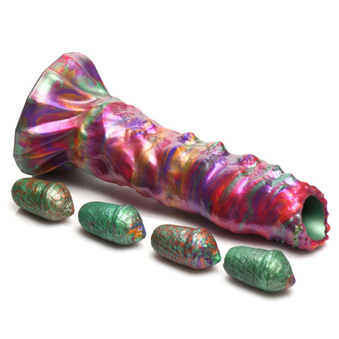 Larva Silicone Ovipositor Dildo with Eggs Fantasy Dongs