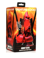 Creature Cocks Horny Devil Demon (Red and Black) 7.5 Inch Silicone Dildo > Dildos > Fantasy